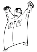 Danny Phantom kleurplaat 1
